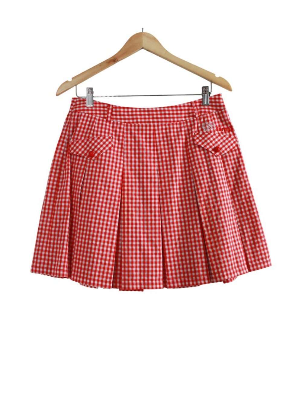 Parmic Gingham Pleated Mini Skort (M)